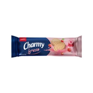 Galletas rellenas con crema sabor a fresa - Charmy