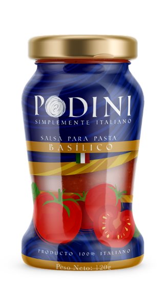 Salsa de Tomate con Albahaca Basilico – PODINI