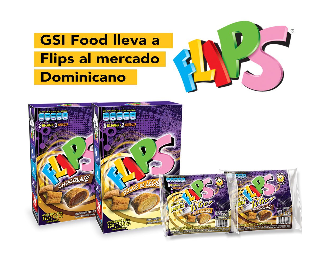 En este momento estás viendo GSI Food lleva a Flips al mercado Dominicano