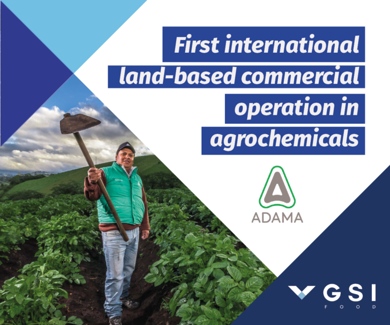 GSI Food achieves its first international land trade operation in agrochemicals with the help of ADAMA