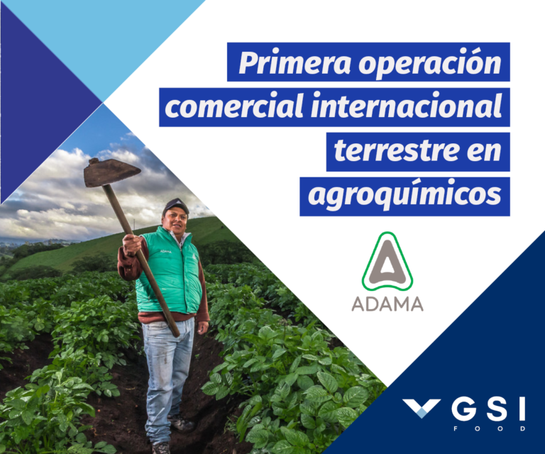GSI Food consigue su primera operación comercial internacional terrestre en agroquímicos de la mano de ADAMA