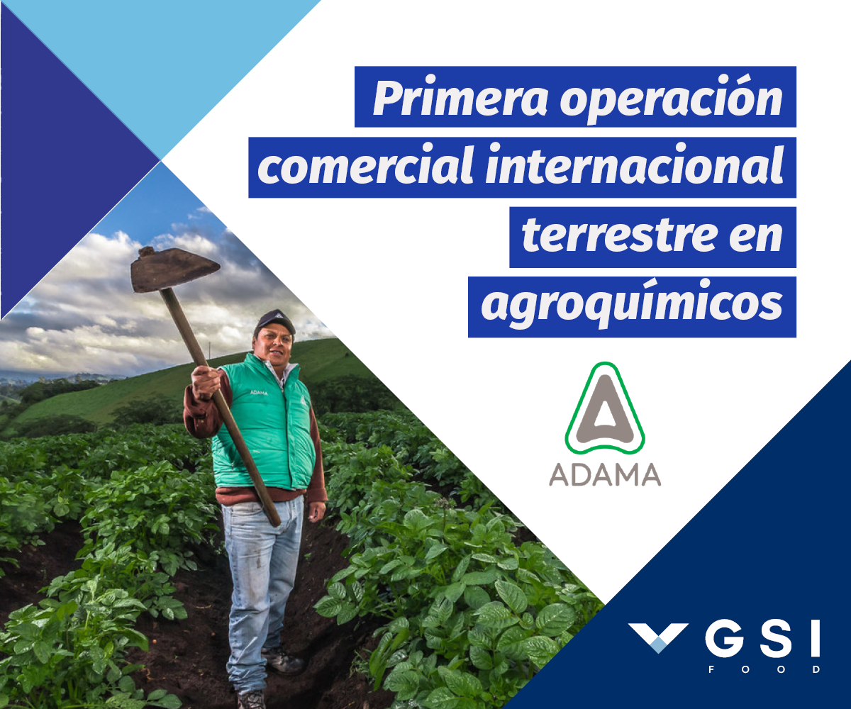 En este momento estás viendo GSI Food consigue su primera operación comercial internacional terrestre en agroquímicos de la mano de ADAMA